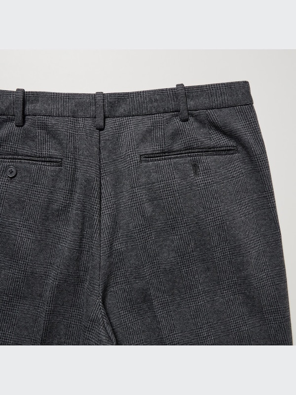 Smart Ankle Pants 2-Way Stretch | Glen-Check | Tall