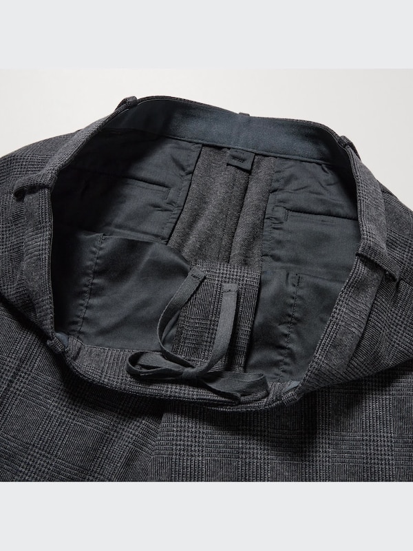Smart Ankle Pants 2-Way Stretch | Glen-Check | Tall