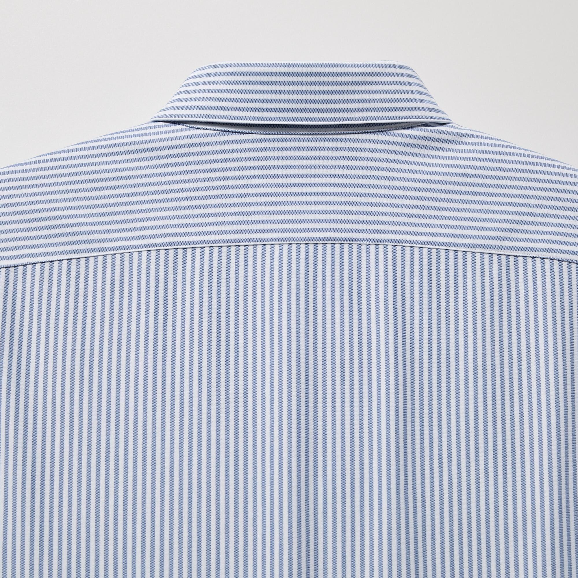 NON IRON JERSEY STRIPED SHIRT (BUTTON DOWN COLLAR)