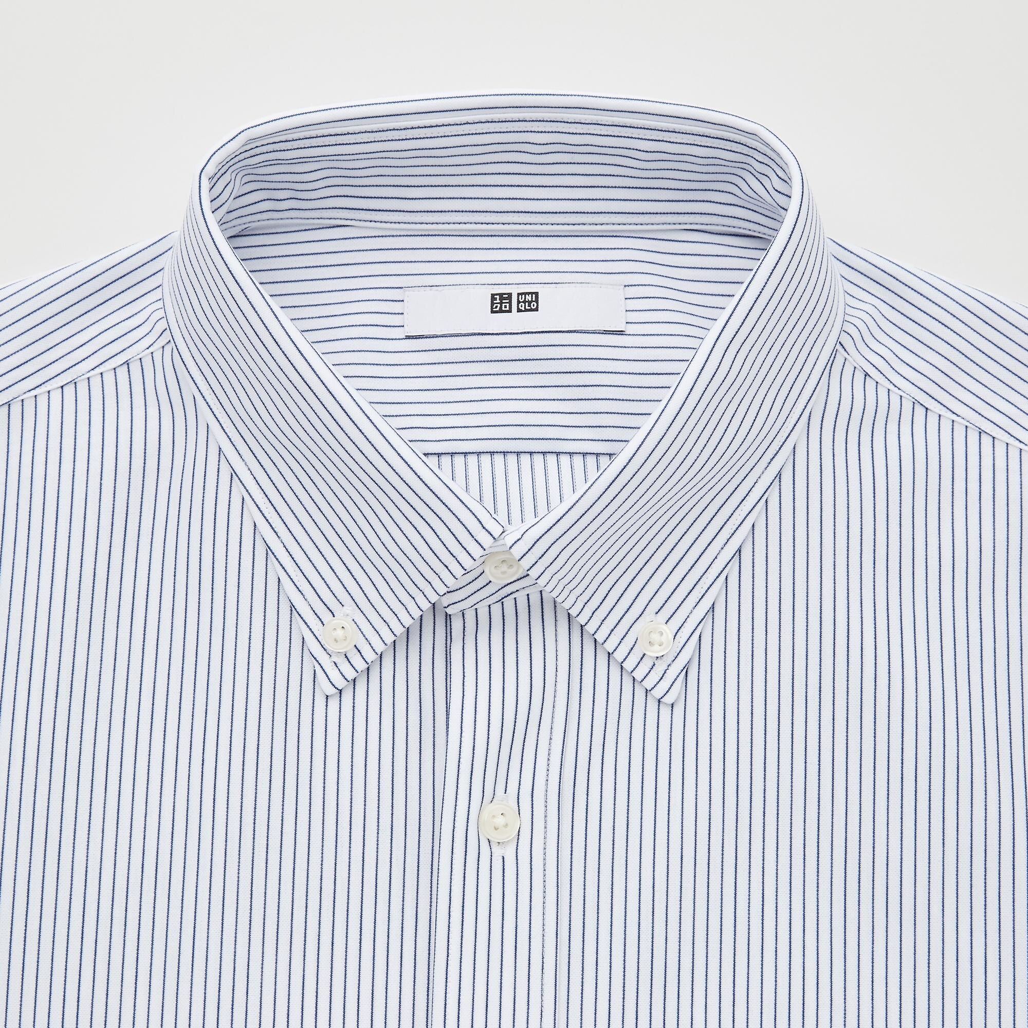 NON IRON JERSEY STRIPED SHIRT (BUTTON DOWN COLLAR)