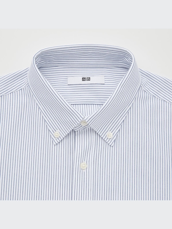 Non-Iron Jersey Striped Long-Sleeve Shirt