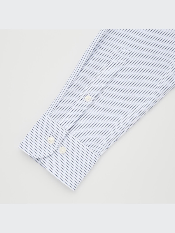 Non-Iron Jersey Striped Long-Sleeve Shirt