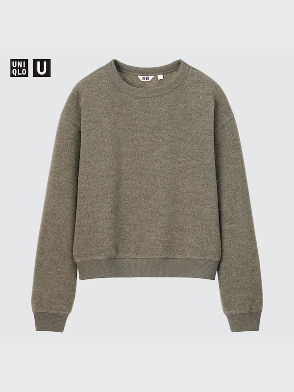 U Fleece Crew Neck Long-Sleeve Pullover Shirt