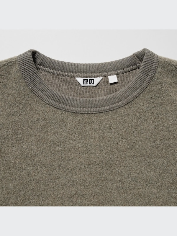 U Fleece Crew Neck Long-Sleeve Pullover Shirt