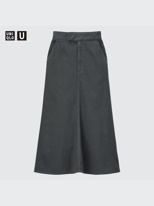 U Flare Maxi Skirt