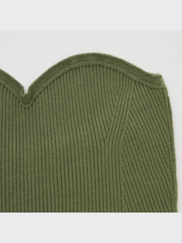 3D Knit Souffle Yarn Ribbed Bustier (Mame Kurogouchi)