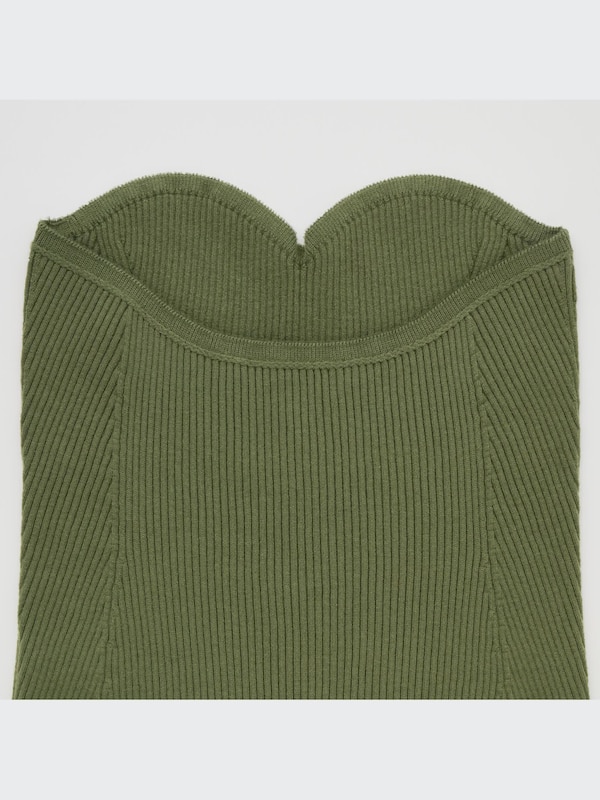 3D Knit Souffle Yarn Ribbed Bustier (Mame Kurogouchi)