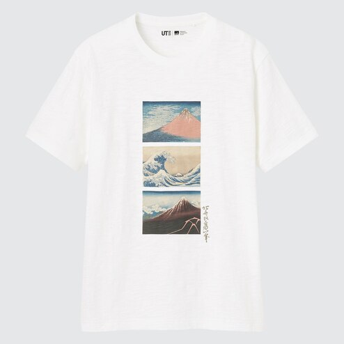 Uniqlo Australia - Don't miss this opportunity to sport specially printed,  iconic Ukiyo-e works from Hokusai and Hiroshige, two of Japan's greatest  Ukiyo-e masters. Unsodo, Japan's only publisher of woodblock print books