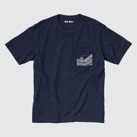 Ukiyo-e UT Bedrucktes T-Shirt