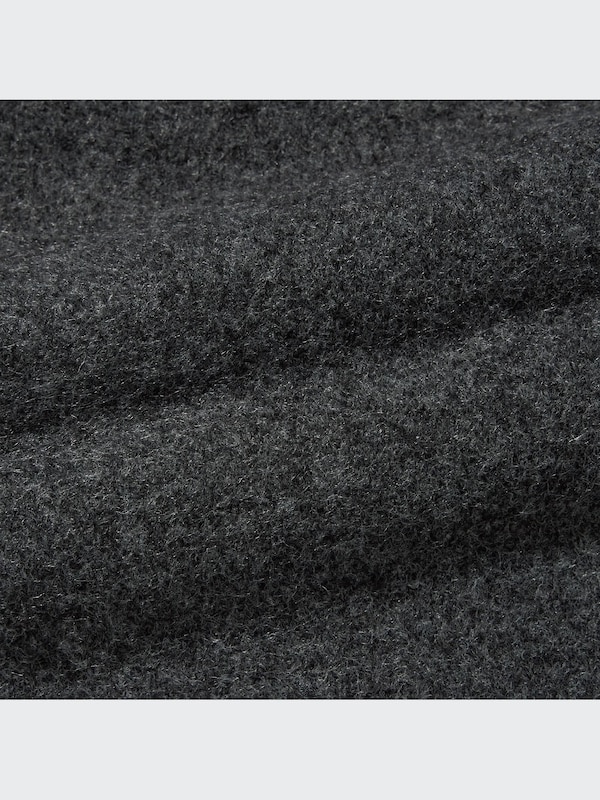 Souffle Yarn Turtleneck Long-Sleeve Dress
