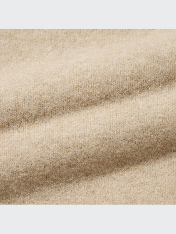 Souffle Yarn Turtleneck Long-Sleeve Dress