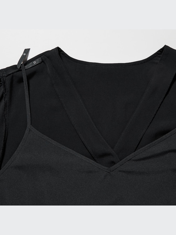 Women's V-Neck Long-Sleeve Flare Mini Dress | UNIQLO US