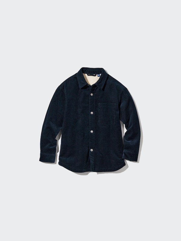 PILE-LINED CORDUROY SHIRT JACKET