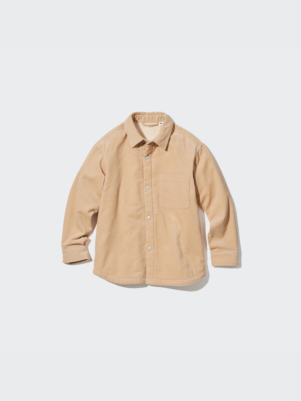 Pile-Lined Corduroy Shirt Jacket