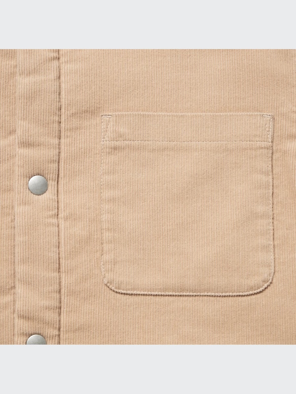 Pile-Lined Corduroy Shirt Jacket
