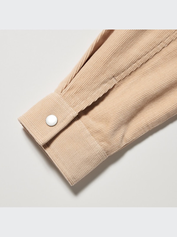 Pile-Lined Corduroy Shirt Jacket
