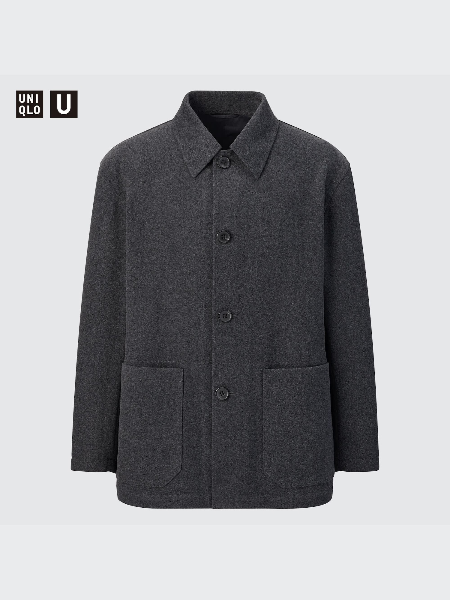 U Wool Blended Shirt Jacket