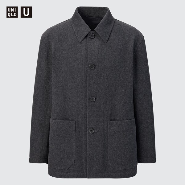 U Wool Blended Shirt Jacket UNIQLO US