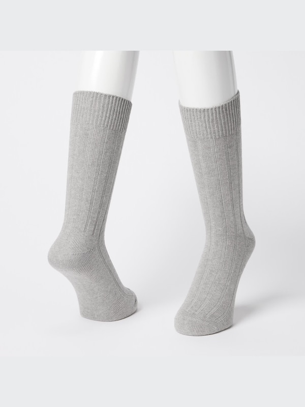 Wide-Ribbed Socks