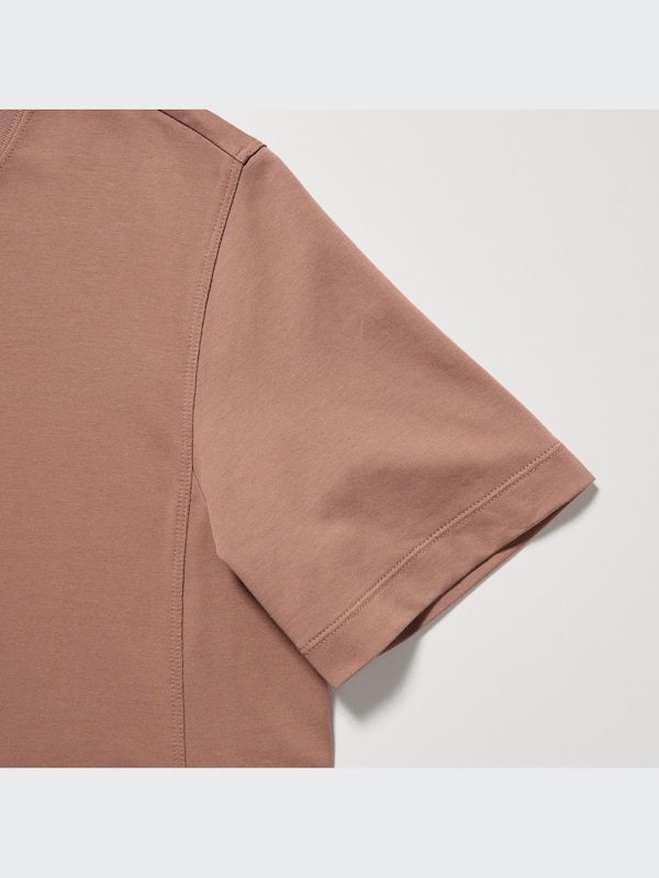 U AIRism Cotton Short-Sleeve Long Flare Dress