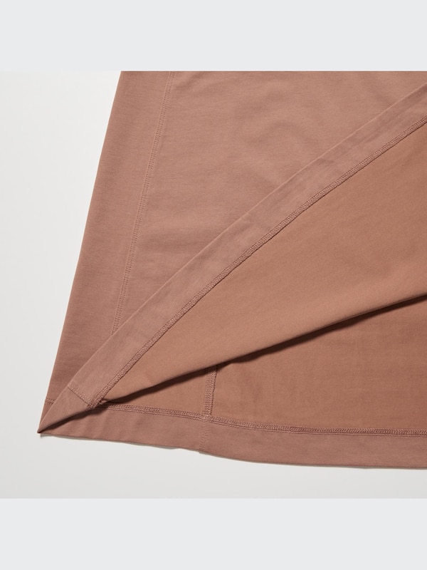 U AIRism Cotton Short-Sleeve Long Flare Dress