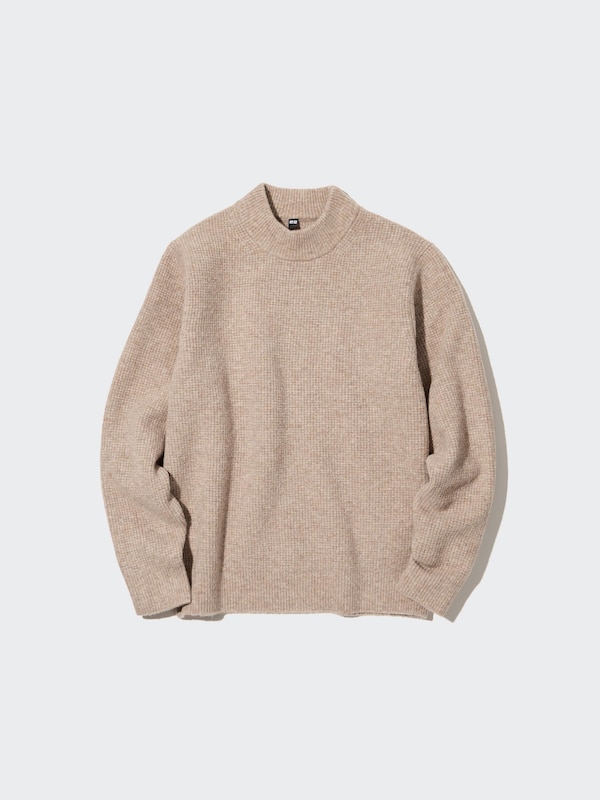 SOUFFLÉ YARN MOCK NECK SWEATER