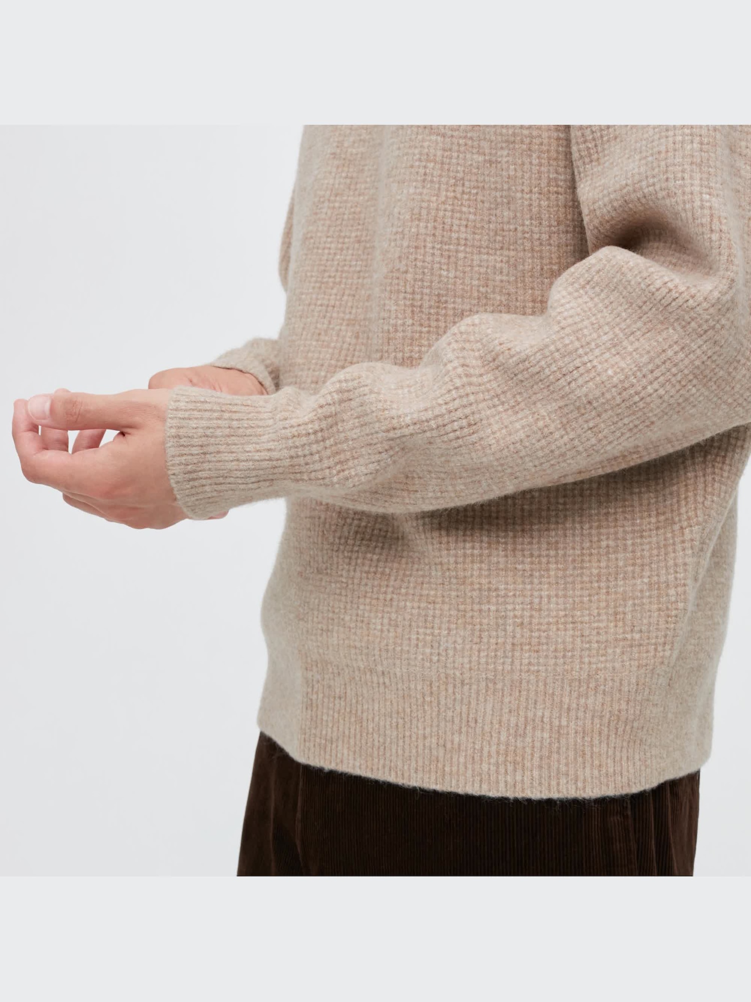 Souffle Yarn Mock Neck Long-Sleeve Sweater | UNIQLO US