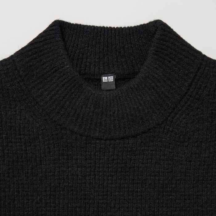 Souffle Yarn Mock Neck Long-Sleeve Sweater | UNIQLO US