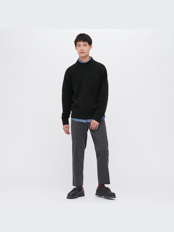 SOUFFLÉ YARN MOCK NECK SWEATER