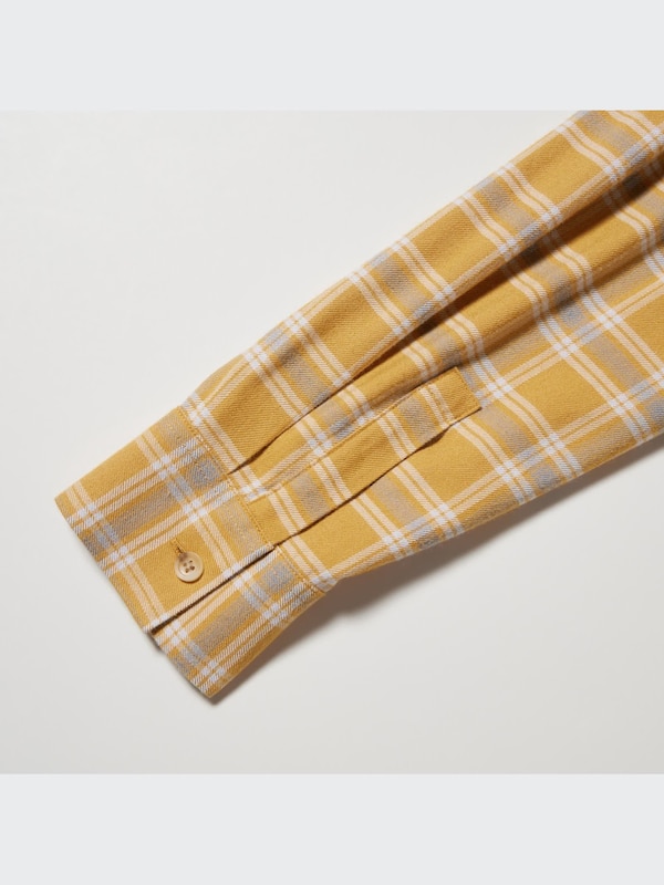 Soft Flannel Long-Sleeve Tiered Mini Dress