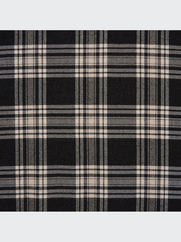 Soft Flannel Long-Sleeve Tiered Mini Dress