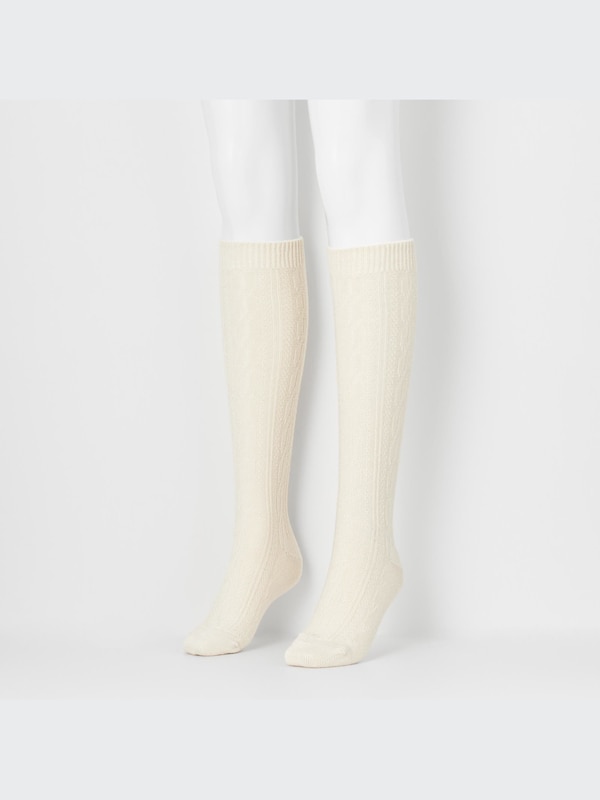 HEATTECH Knee High Socks 2 Pack (Cable)