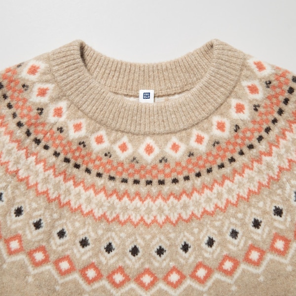 Souffle Yarn Sweater (Fair Isle) UNIQLO US