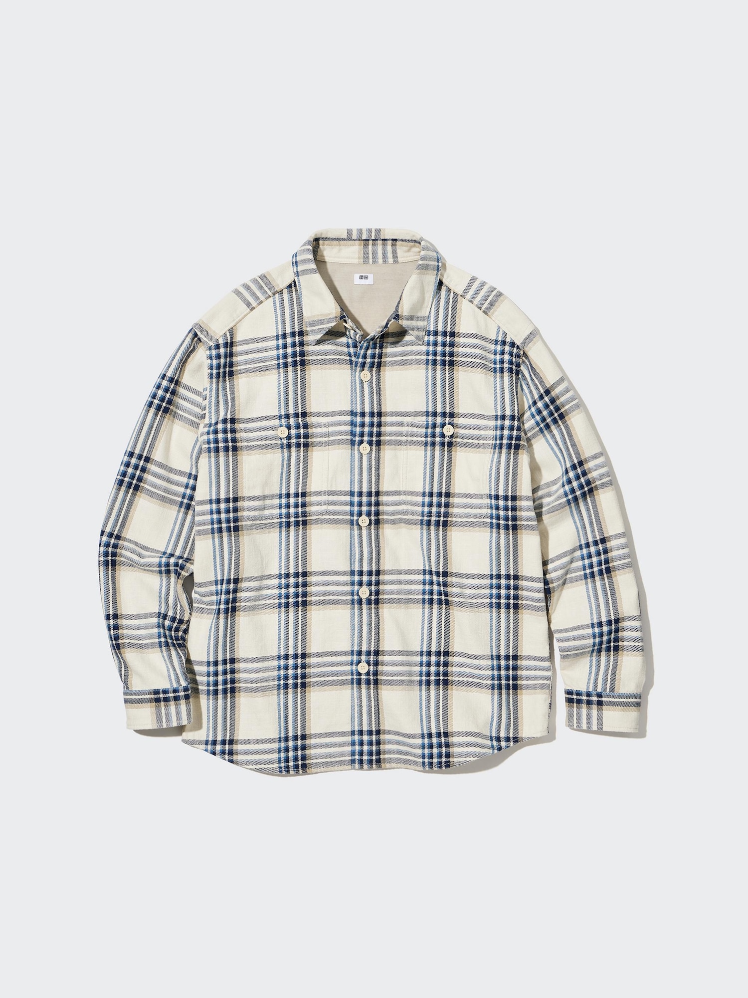 Slub Cotton Checked Long-Sleeve Shirt | UNIQLO US