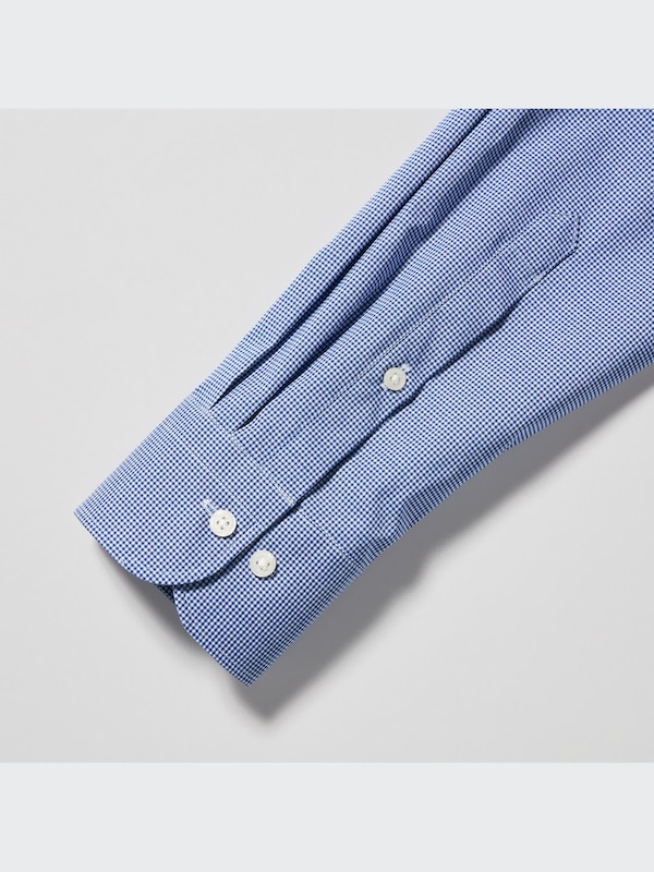Easy Care Checked Stretch Slim-Fit Long-Sleeve Shirt