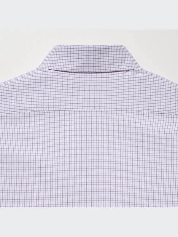 Easy Care Checked Stretch Slim-Fit Long-Sleeve Shirt