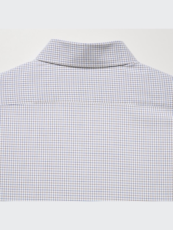 Easy Care Checked Stretch Slim-Fit Long-Sleeve Shirt