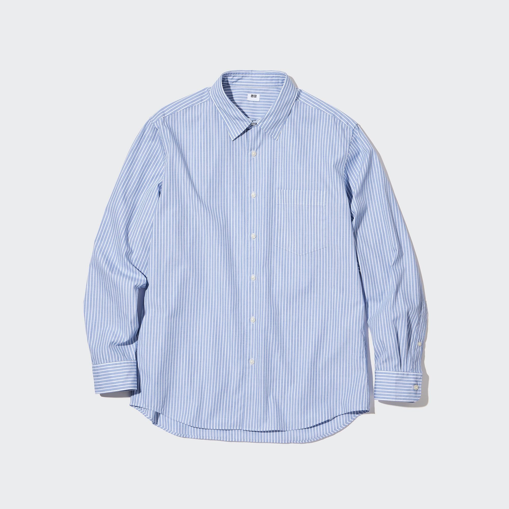 Extra Fine Cotton Broadcloth Striped Shirt | UNIQLO US