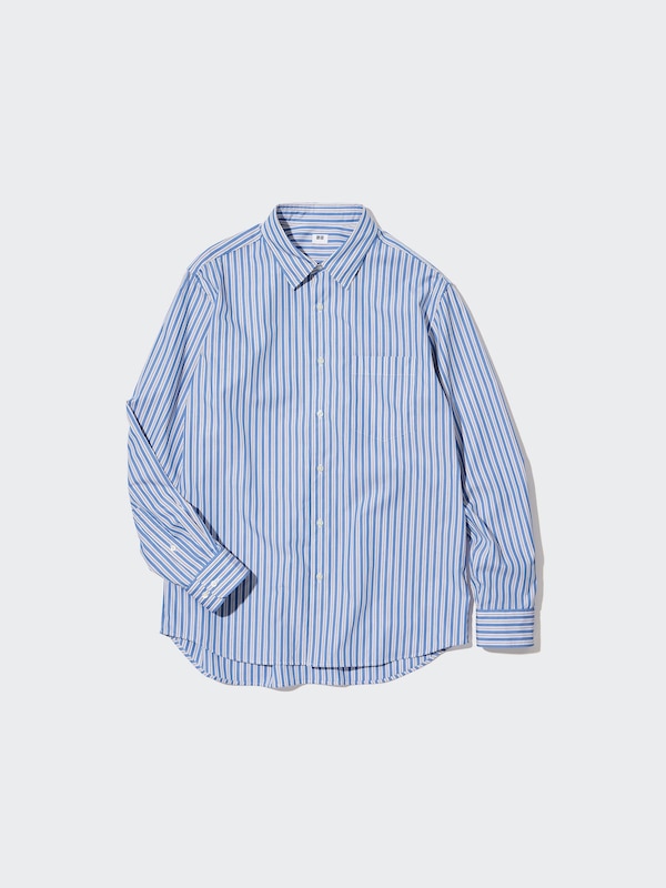 Extra Fine Cotton Broadcloth Striped Shirt | UNIQLO US