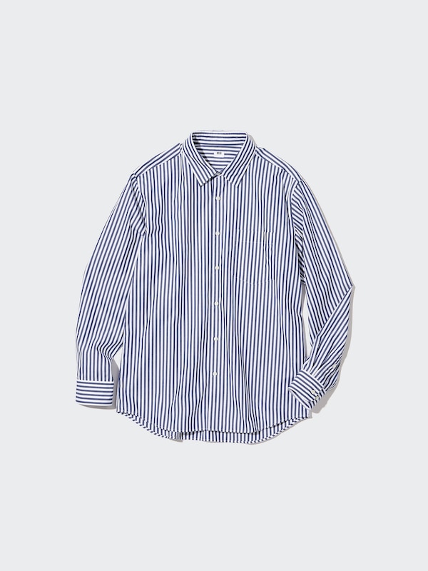 Extra Fine Cotton Broadcloth Striped Shirt