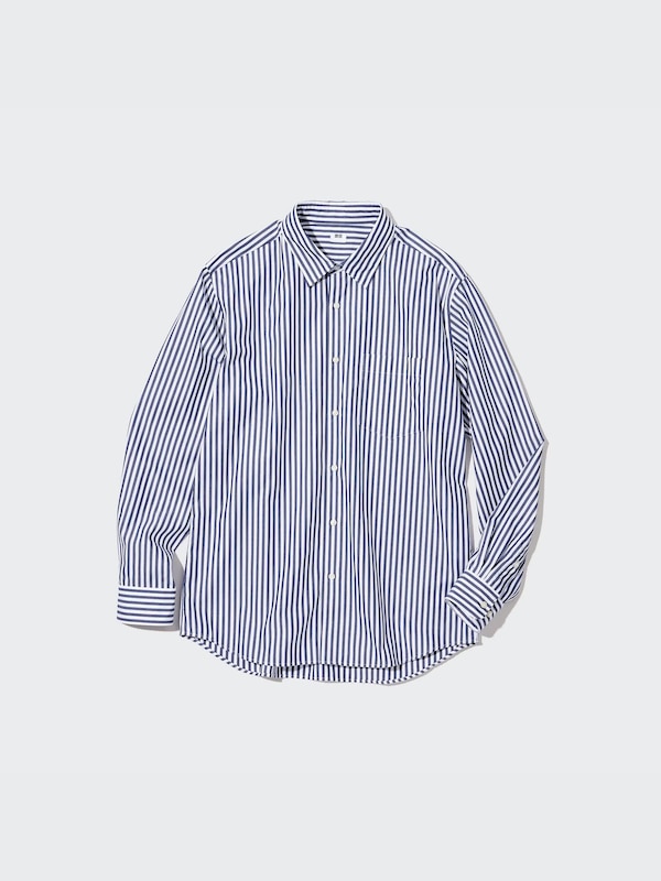 Extra Fine Cotton Broadcloth Striped Shirt