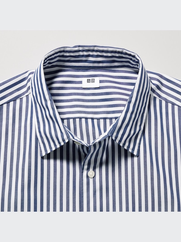 Extra Fine Cotton Broadcloth Striped Shirt