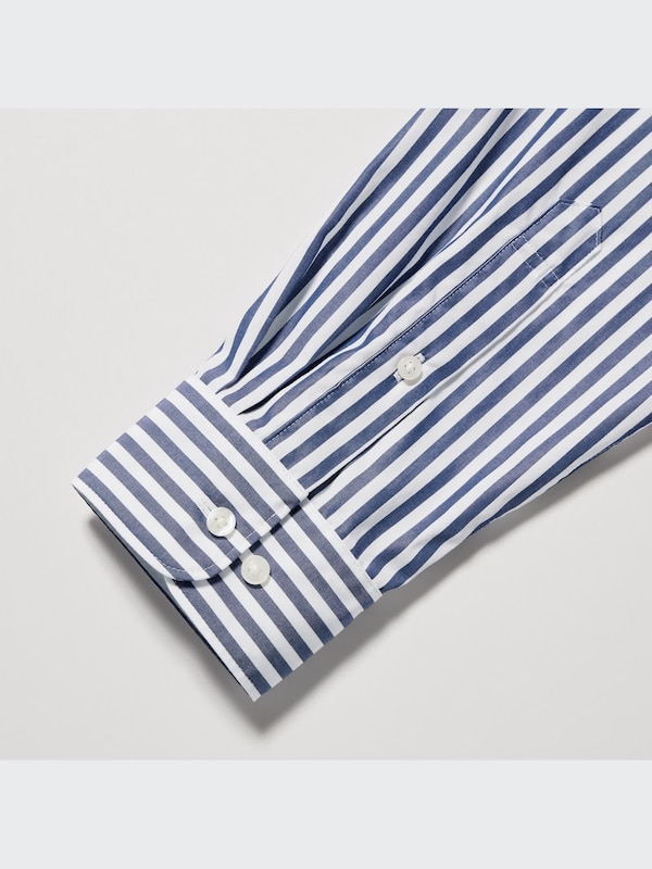 Extra Fine Cotton Broadcloth Striped Shirt