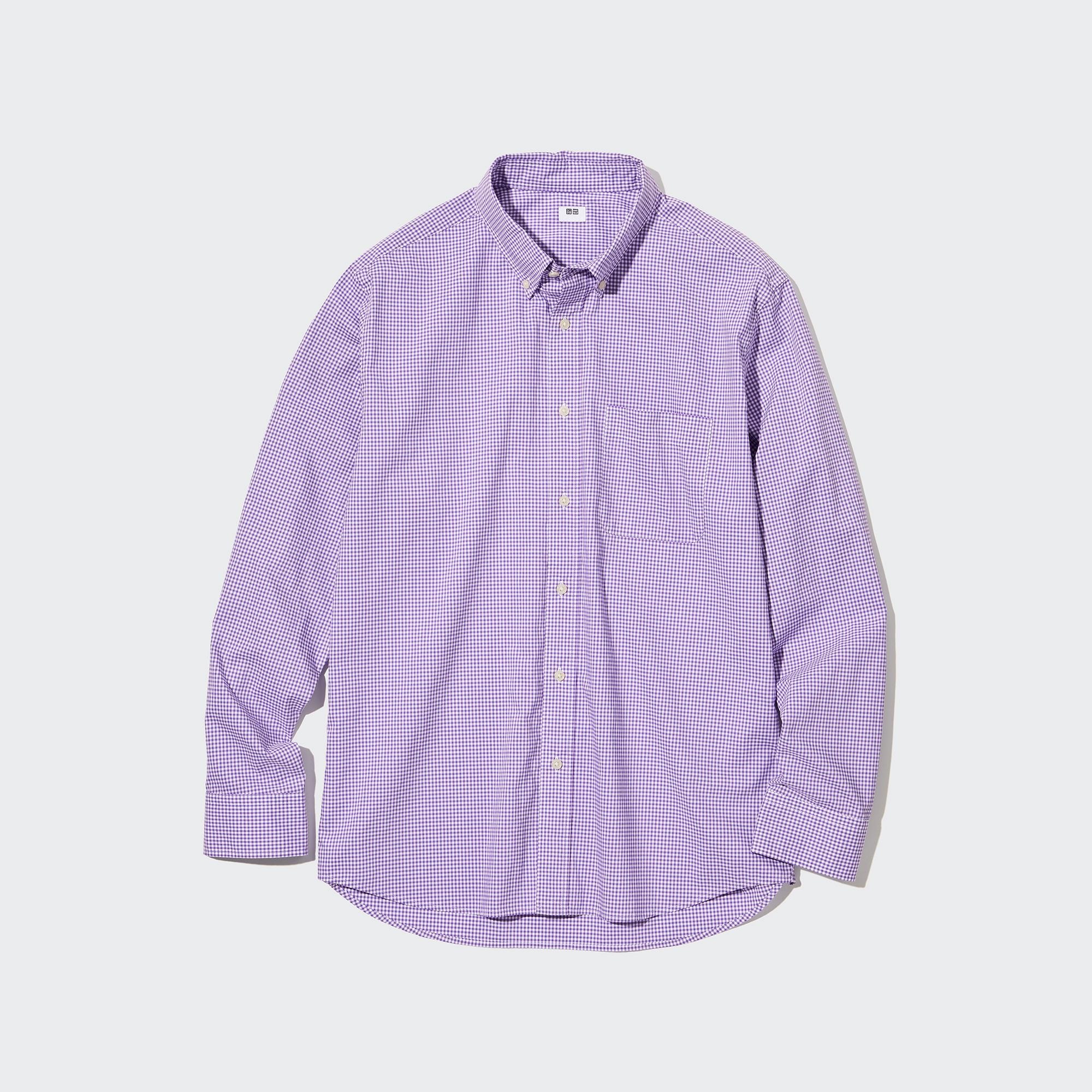 EXTRA FINE COTTON BROADCLOTH SHIRT BUTTONED DOWN COLLAR