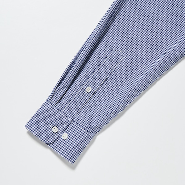Extra Fine Cotton Broadcloth Checked Shirt | UNIQLO US