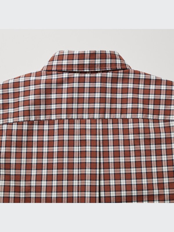 Extra Fine Cotton Broadcloth Checked Shirt