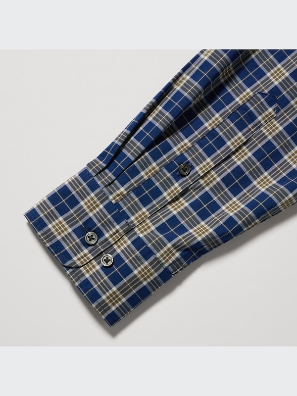 Extra Fine Cotton Broadcloth Checked Shirt