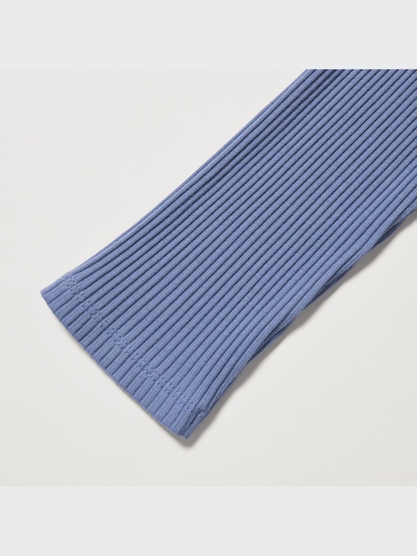 RIBBED HIGH NECK T-SHIRT