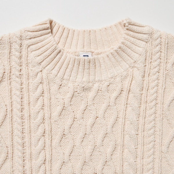 Cable Knit Long Sleeve Dress UNIQLO US