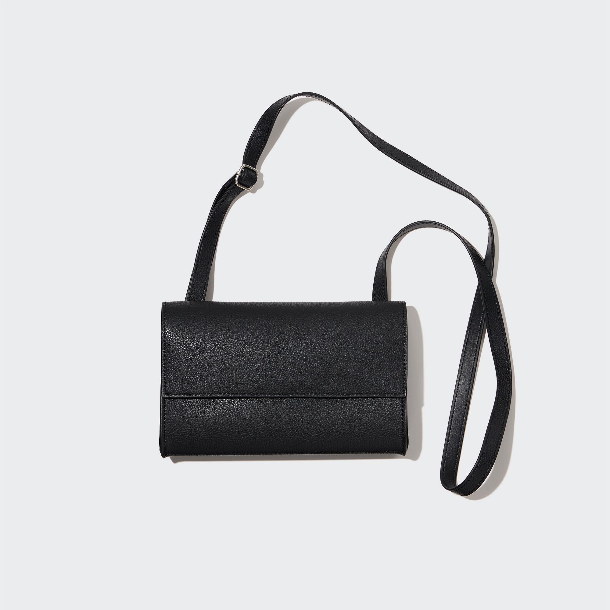 FAUX LEATHER MINI FLAP SHOULDER BAG